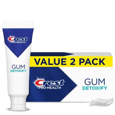 Dentifrice Crest Pro-Santé Détoxifiant pour les gencives (136 g), paquet de 2 - Photo 1/4