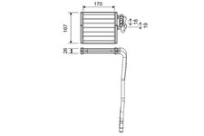 Wärmetauscher Innenraumheizung VALEO 811510 für CB1 FIESTA CCN FORD Aluminium 6