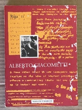 ALBERTO GIACOMETTI cur Belpoliti, Grazioli - Marcos y Marcos Riga 11