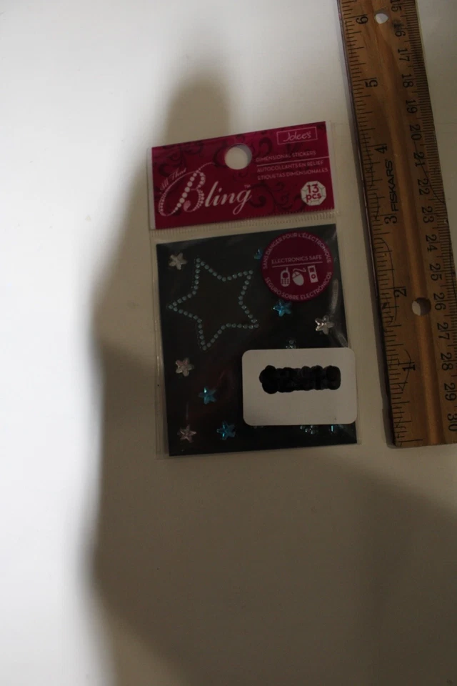 Pegatinas Jolee's Dimensional All That Bling Blue Star caja fuerte electrónica 13 piezas Foto 2 de 4