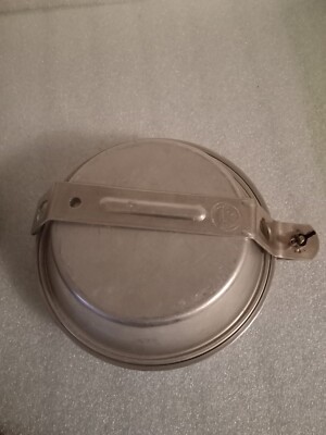 Vintage Palco Aluminum Camping Mess kit with canvas bag Outdoor