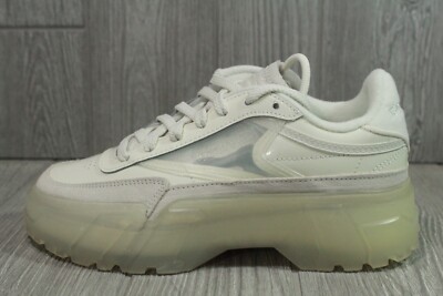 New Cardi B x Club C Reebok Chalk H01012 Clear White Women's Shoes Size 