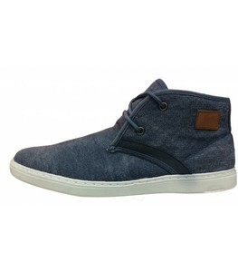 Polacchino Alto Balducci Bambino Blu Doppio Velcro