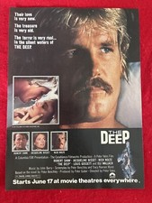 Vintage 1977 Movie The Deep Nick Nolte Print Ad Jacqueline Bisset Robert Shaw