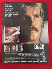 Vintage 1977 Movie The Deep Nick Nolte Print Ad Jacqueline Bisset Robert Shaw