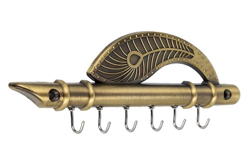Porte-manteaux Mural Doré Antique - Patère En Laiton - Design Montagne
