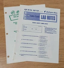 Vintage Sohio Standard Oil Gas Station Employee Training Quiz 1960's 