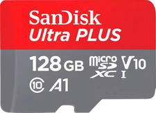 Sandisk 128GB UltraPLUS MicroSDXC UHS-I Card SDSQUBC-128G