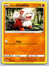 Hisuian Growlithe 083/196 Common Lost Origin Pokemon Card - NM Near Mint
