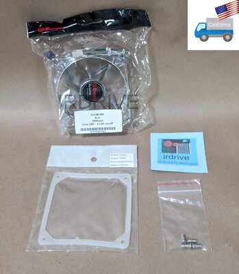 New Enermax Twister 90mm BLUE LED (ON/OFF Switch)12V 3pin Case Cooling Fan + Pad