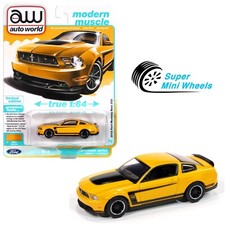 Auto World 1:64 2012 Ford Mustang Boss 302 Yellow 