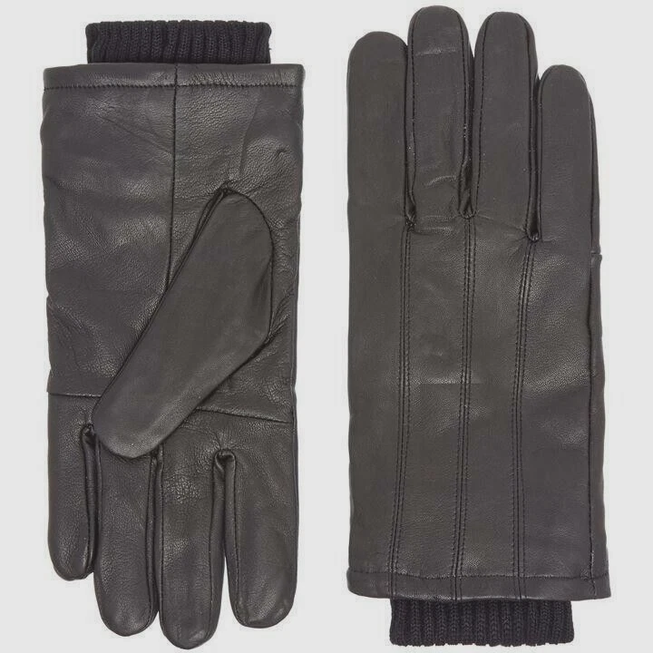 House of Fraser Top Sheep Real Leather Cuff Gloves LARGE Men's Warm Winter Brown