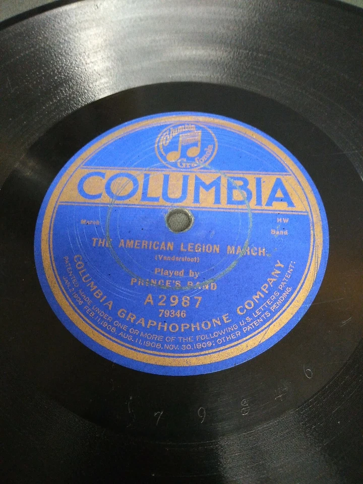 Prince’s Band - 78rpm single 10-inch – Columbia #A-2987 American Legion March - Image 3 of 4