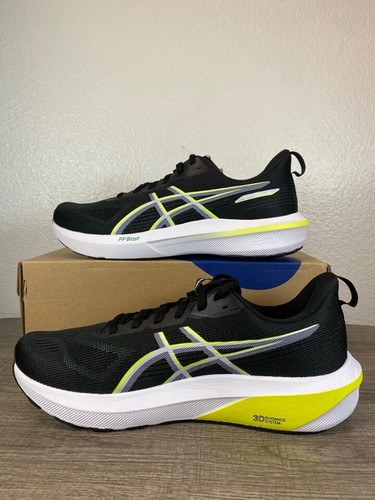 ASICS GT-1000 Men's Shoes Black/Citron 1011C077-001 - Picture 2 of 5