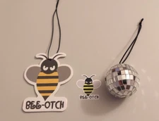 BEE OTCH BEEOTCH BUMBLEBEE TRANSFORMERS AUTOBOT CAMARO AIR FRESHENER DISCO BALL