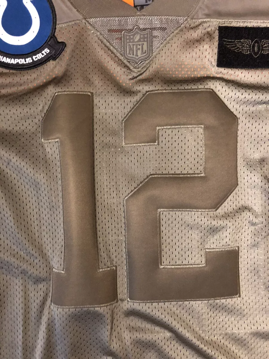 New M Nike Andrew Luck NFL Salute To Service Indy Colts Jersey BQ0557 227 Army