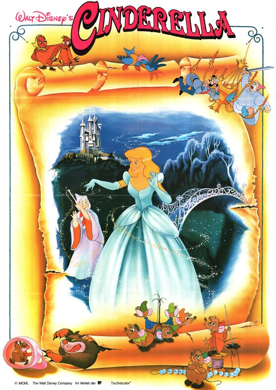 Cinderella ORIGINAL A1 Kinoplakat Walt Disney / Clyde Geronimi / Wilfred Jackson - Bild 1 von 1