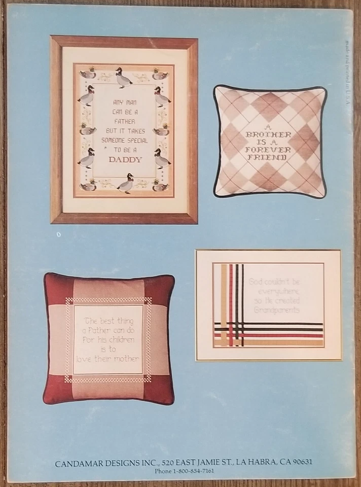 FAMILIES ARE FOREVER COLLECTION 7 cross stitch patterns By Candi Martin - Image 2 of 4