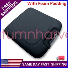 For 2013-2018 Dodge Ram Leather Center Console Lid Armrest Jump Seat Cover Black