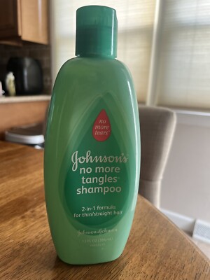Johnson & Johnson s Shampoo No More Tangles Baby 2-in-1 For Straight, Thin Hair