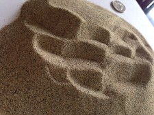 Fine Yellow Sand, mesh 60 - 5 lb bag all natural, kiln dried quartz river sand