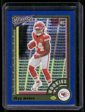 2022 Panini Classics #169 Skyy Moore Timeless Tributes Blue #/125