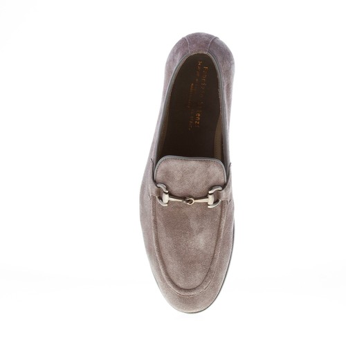 FABRIZIO SILENZI herren schuhe grau suede loafer horsebit made in Italy - Bild 7 von 8