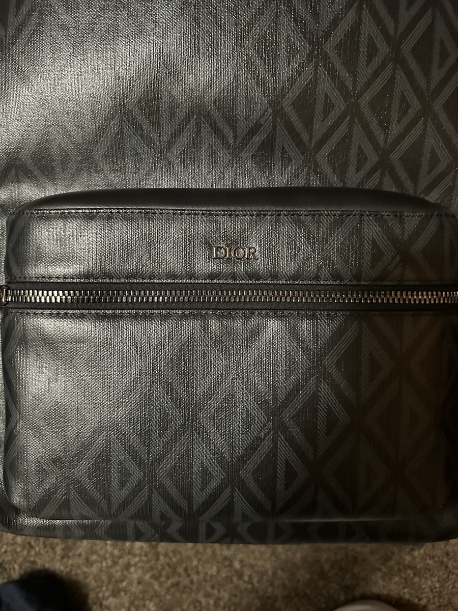 Dior Rider Backpack Dior BlackCD Diamond Canvas Smooth
