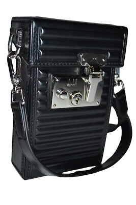 Dunhill Lock Bag GT Black Leather Mens Brand New RRP £1850 | eBay
