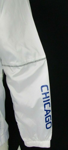 Chicago Cubs Herren Trainingsjacke weiß LW Hoodie mit Siebdruck Logo auf der Vorderseite - Bild 4 von 8