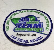APA National Team Championship Participant Patch 2002 Las Vegas Nevada