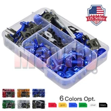 Universal Complete Fairing Fastener Clips Bolts Screw Nut Kit Set For Motorcycle