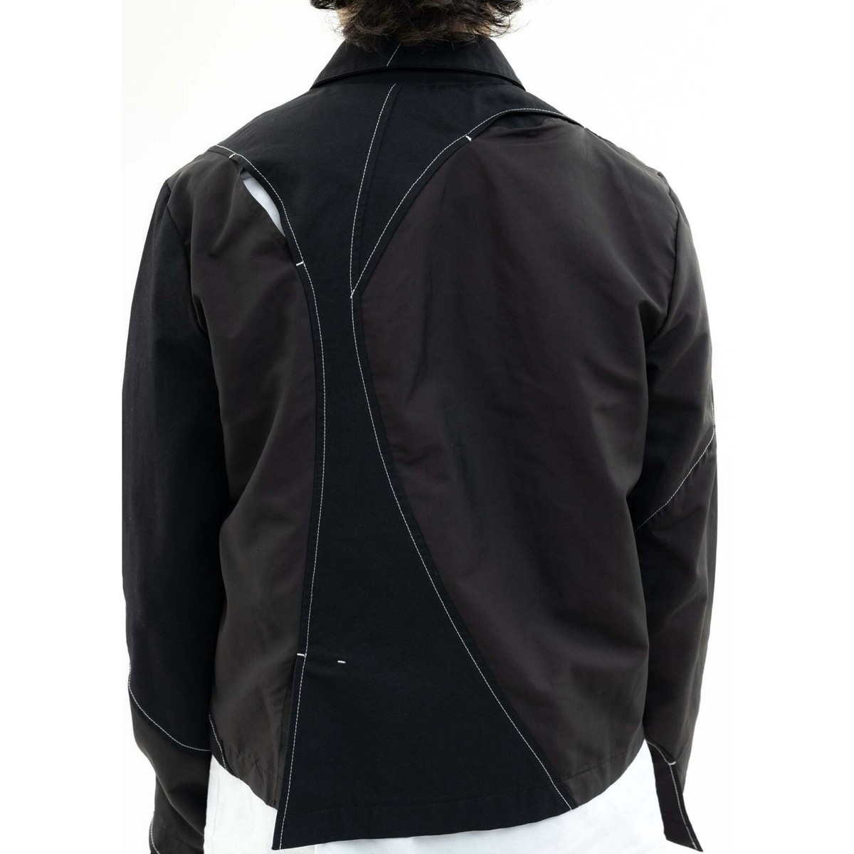 Post Archive Faction 4.0+ Jacket Center black white men's