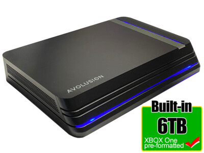 Avolusion HDDGear Pro X 6TB USB 3.0 External Gaming Hard(Xbox One X, S, 1st Gen)
