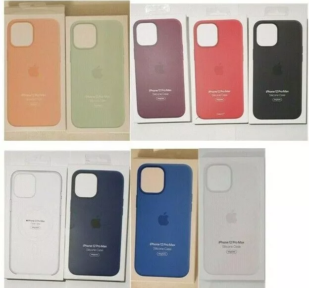 Apple Silicone Case with MagSafe for iPhone 12 Pro Max - colors | eBay
