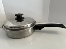 Vintage INKOR Stainless Steel Saucepan   Heavy Duty with LID 18-8 3-Ply