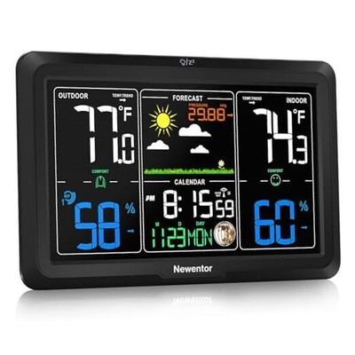  Weather Station Wireless Indoor Outdoor, Indoor Outdoor Thermometer Wireless, 