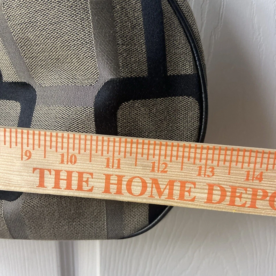 Nine West Purse Handbag Top Handle Satchel Tan Black Zip Top Fashion - Image 3 of 4