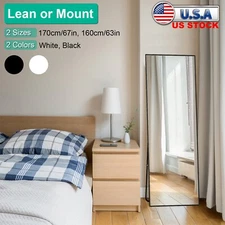 Full Length Mirror, Hanging Mirror Full Length with Stand Free Wide Applications