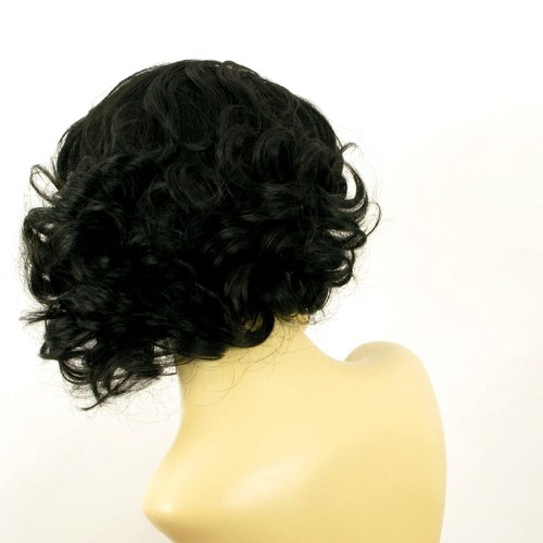 mid length wig for women curly black ref TRYCIA 1B PERUK - Picture 6 of 8