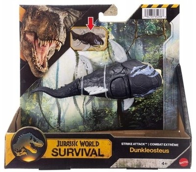 DUNKLEOSTEUS Survival Dinosaur Jurassic World Strike Attack Dinosaurier Figur