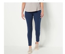 Denim  Co. Active Reg Duo Stretch Pant with Side Pocket Navy Small A516264