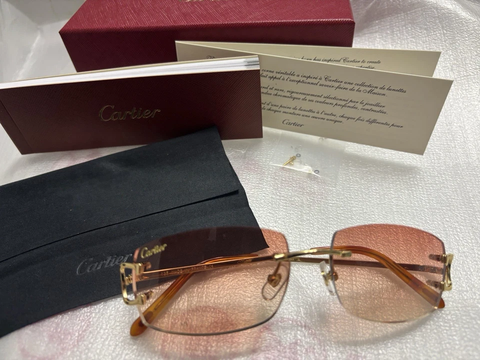 Lente Cartier Big C - Opciones de lente de transcripción de marco óptico *LEER DESCRIPCIÓN* Foto 3 de 4