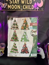 Bucilla Felt Kit FESTIVAL OF TREES Ornaments NEW 89662e