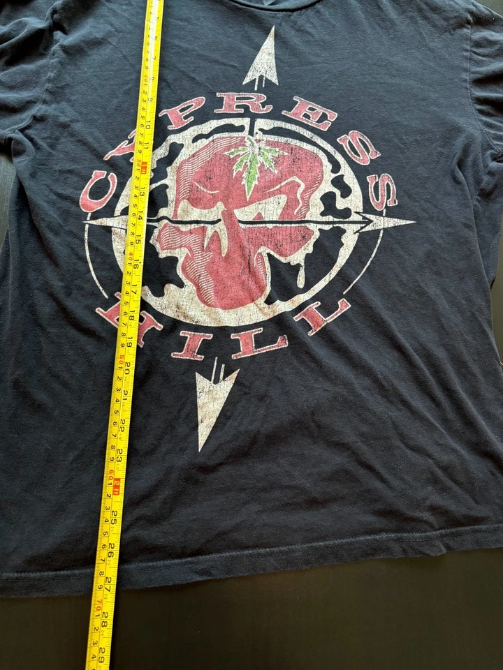 Camiseta negra vintage con logotipo de Cypress Hill, talla grande Foto 4 de 4