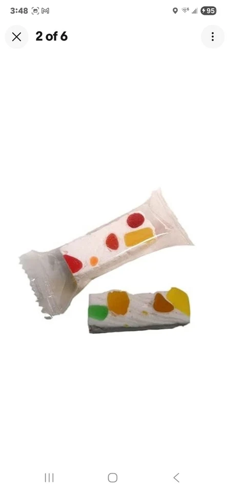 Caramelo envuelto JuJube Jubies caramelo a granel de 2 lb Jelly Bean JUBE NOUGATS Foto 2 de 4