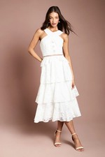 Coast Ivory Fit & Flare Dress Womens Occasion Dresses