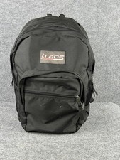 JanSport Trans Backpack Black JS00TM60 School Travel Laptop Pack EUC