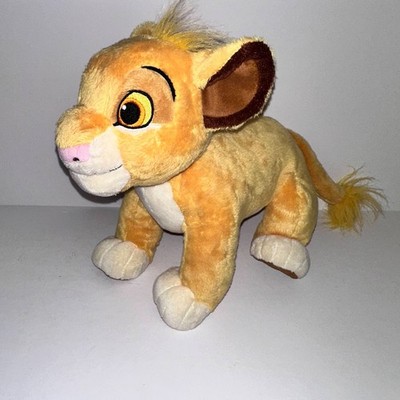 Disney Store - The Lion King Young Simba Plush Stuffed Toy 12'' clean EUC