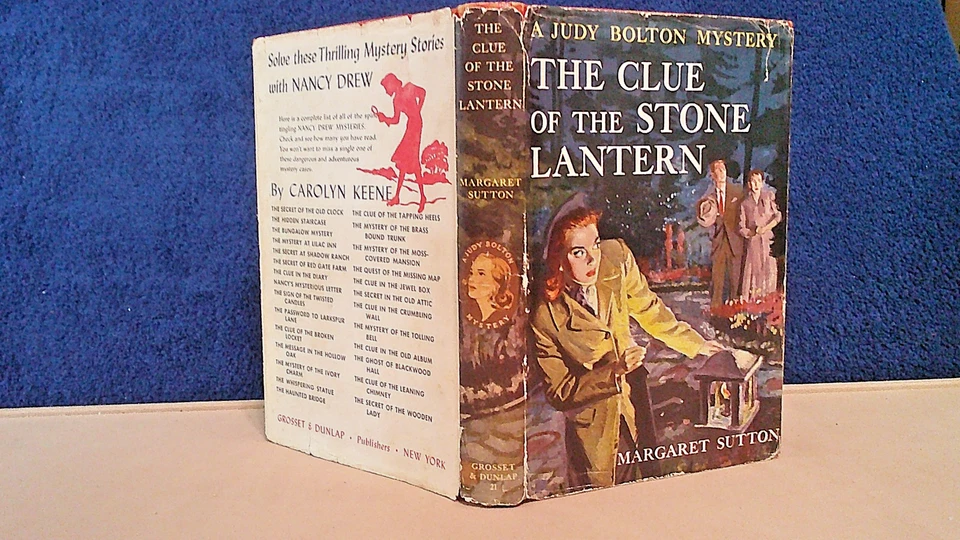 JUDY BOLTON #21 CLUE OF STONE LANTERN w/DJ 1st PRINTING 1950-1 CLARKE'S GUIDE - Image 2 of 4